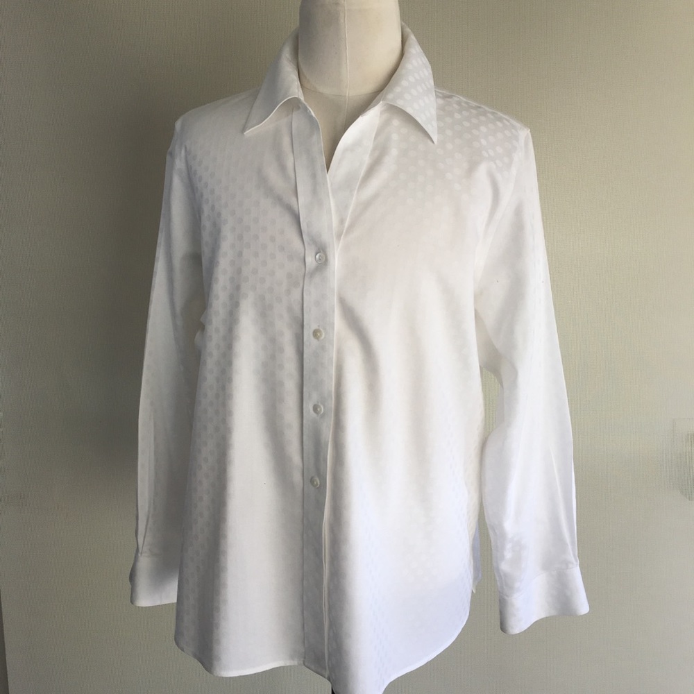 Foxcroft No-Iron White Shirt  Womens 18